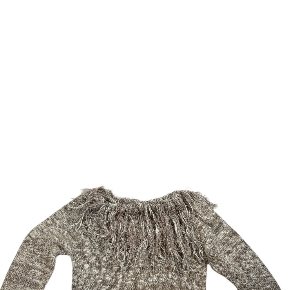 VTG    Oatmeal Sweater Size S Boho Bohemian Lagenlook Neurtal - Picture 7 of 7